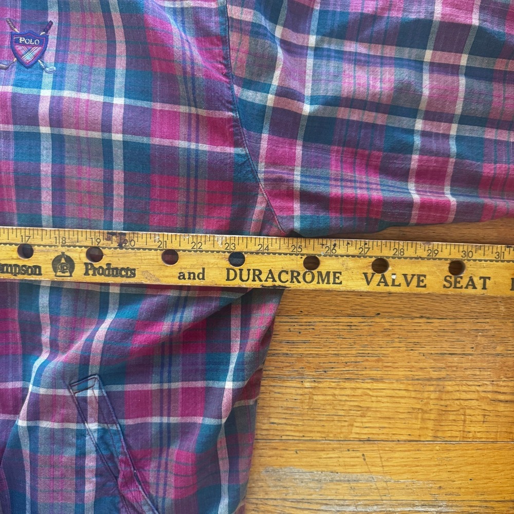 Polo Ralph Lauren Vintage 1940s-1950s Classic Tartan Jacket Mens Large - Picture 3 of 6